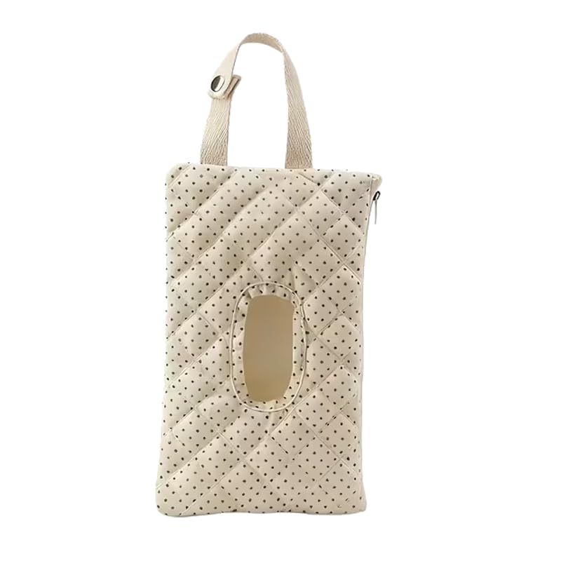 Quilted Diaper Wipe Pouch Portable Mommy Bag Refillable Floral Baby Wipe Holder for Travel Stroller Daily Casual (wihi)