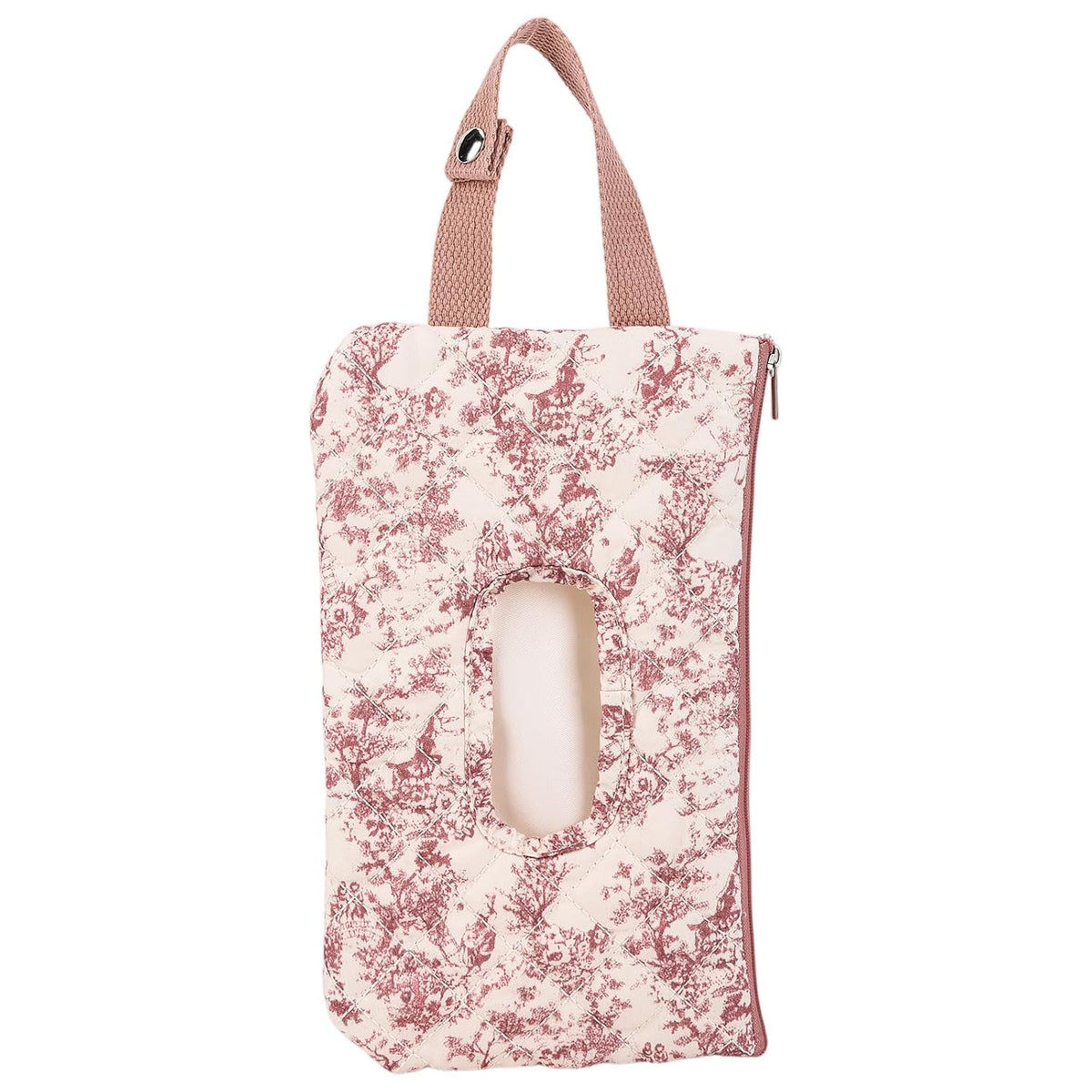 Quilted Diaper Wipe Pouch Portable Mommy Bag Refillable Floral Baby Wipe Holder for Travel Stroller Daily Casual (wihi)
