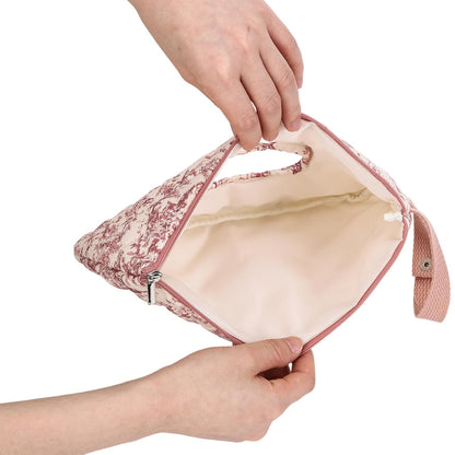 Quilted Diaper Wipe Pouch Portable Mommy Bag Refillable Floral Baby Wipe Holder for Travel Stroller Daily Casual (wihi)