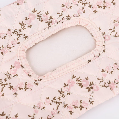 Quilted Diaper Wipe Pouch Portable Mommy Bag Refillable Floral Baby Wipe Holder for Travel Stroller Daily Casual (wihi)
