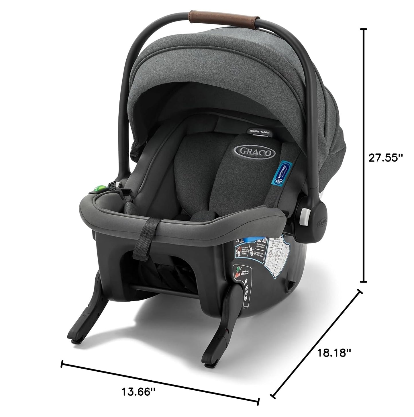 ® Gomax Infant Car Seat, Baseless Car Seat with Canopy, Rear Facing, Lightweight Carseat