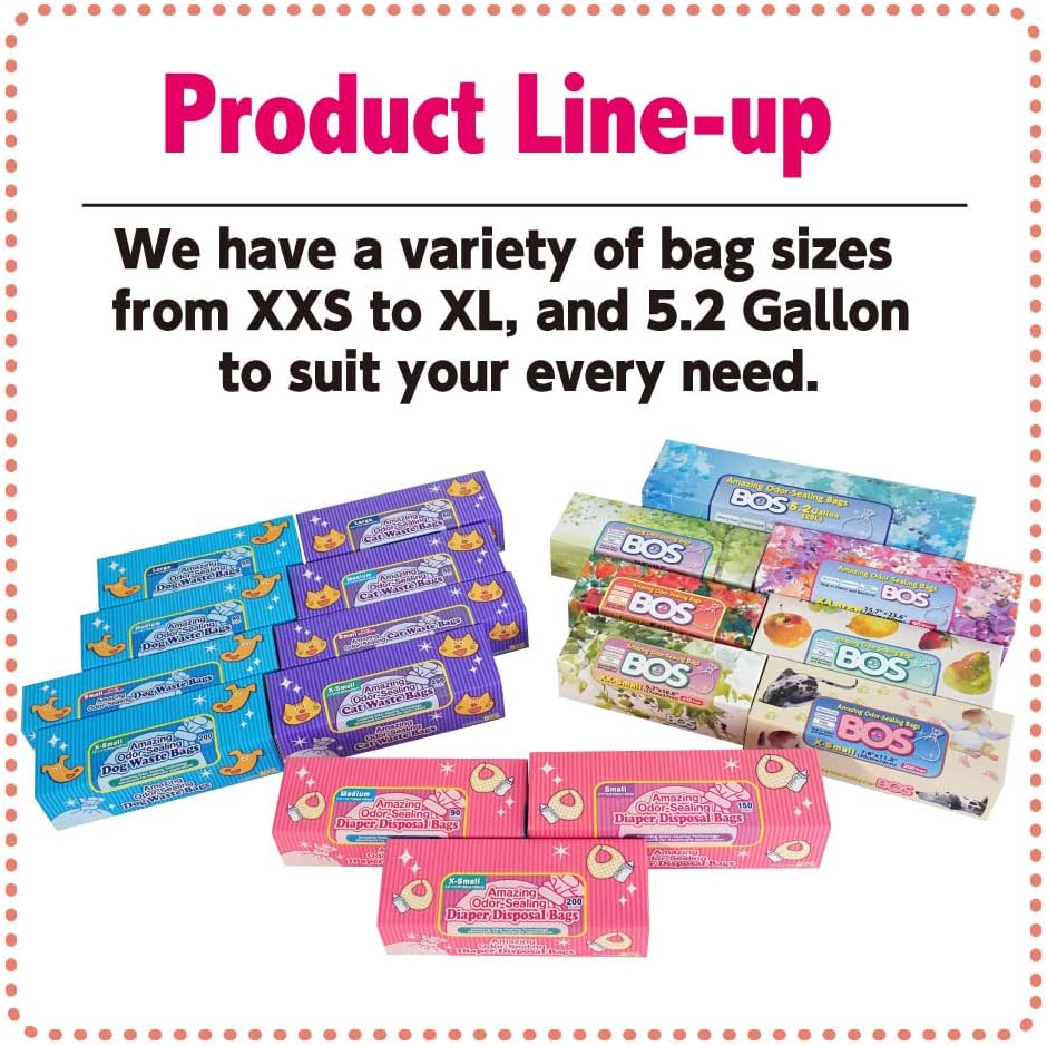 Amazing Odor Sealing Baby Diaper Disposal Bags - Durable and Unscented [Size: M, Color: Pink] (90 count, Pack of 1) (90 Bags)