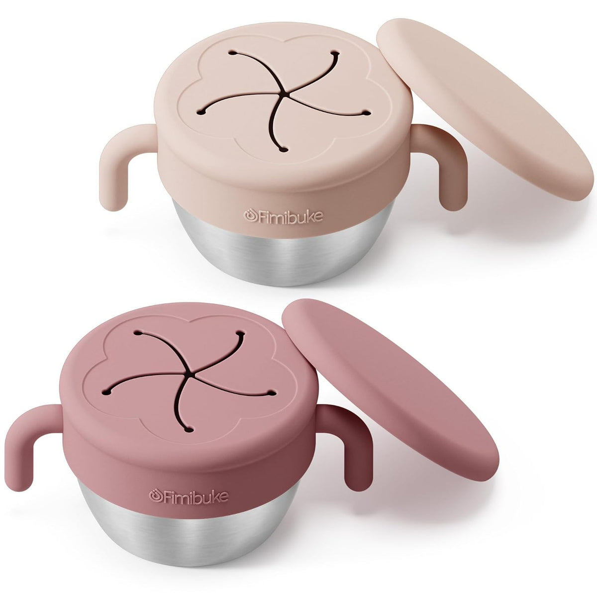 Snack Containers for Toddler Kids, 12 OZ Stainless Steel Snack Cup
