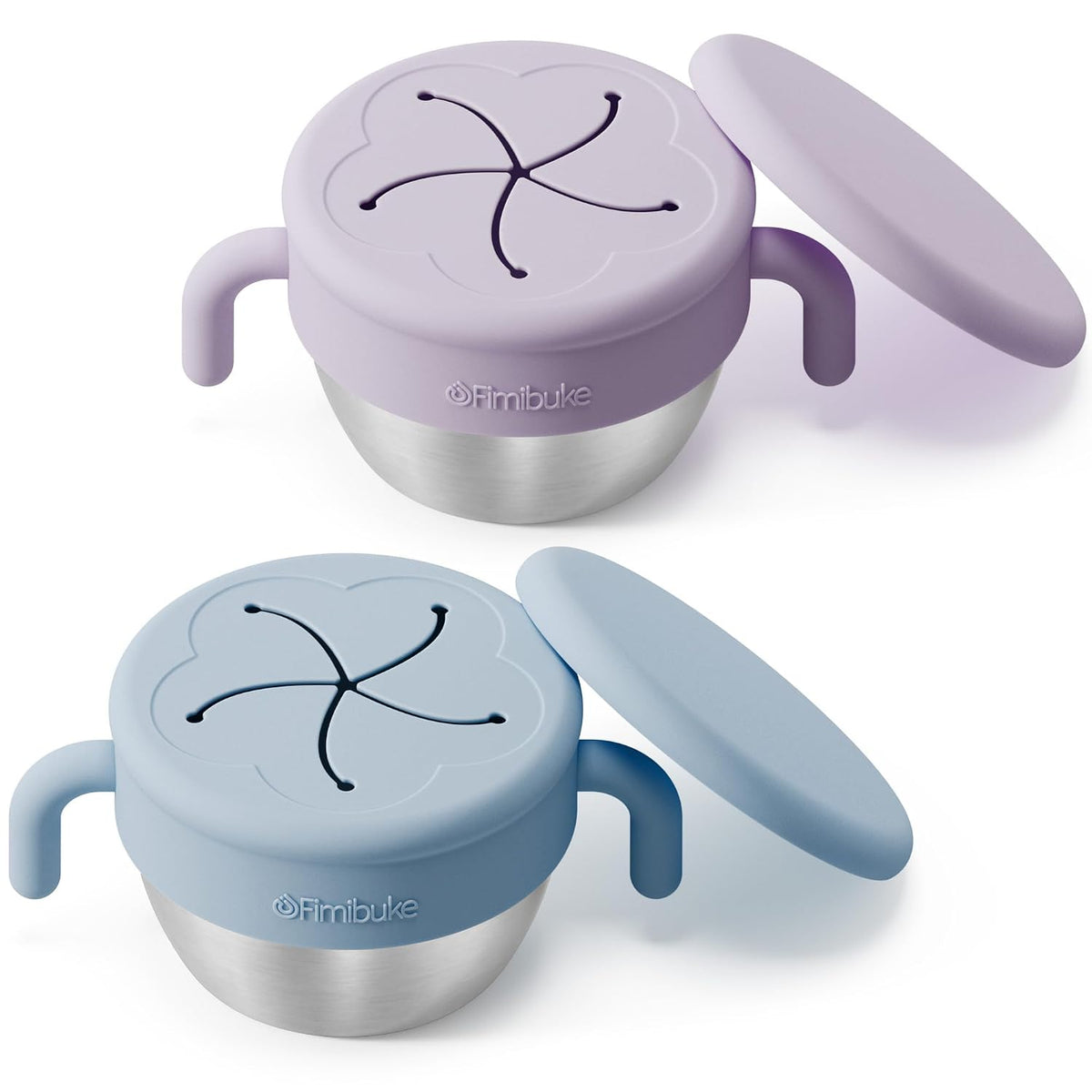 Snack Containers for Toddler Kids, 12 OZ Stainless Steel Snack Cup