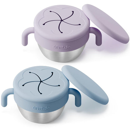 Snack Containers for Toddler Kids, 12 OZ Stainless Steel Snack Cup