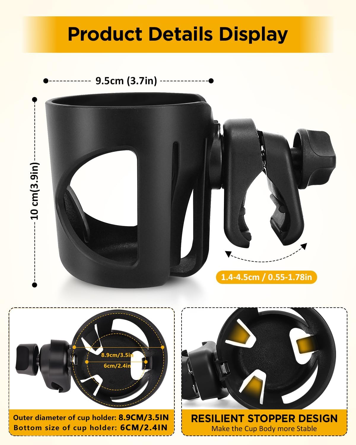 Universal Stroller Cup Holder