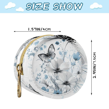 Wildflowers and Butterflies Baby Pacifier Holder Case, Dustproof Portable Storage Box for Diaper Bag Purse, Pacifier Storage Container for Boys & Girls