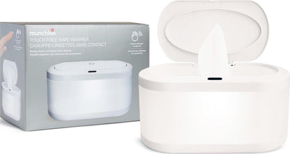 Touch Free Baby Wipe Warmer with Nightlight & Motion Sensor, White