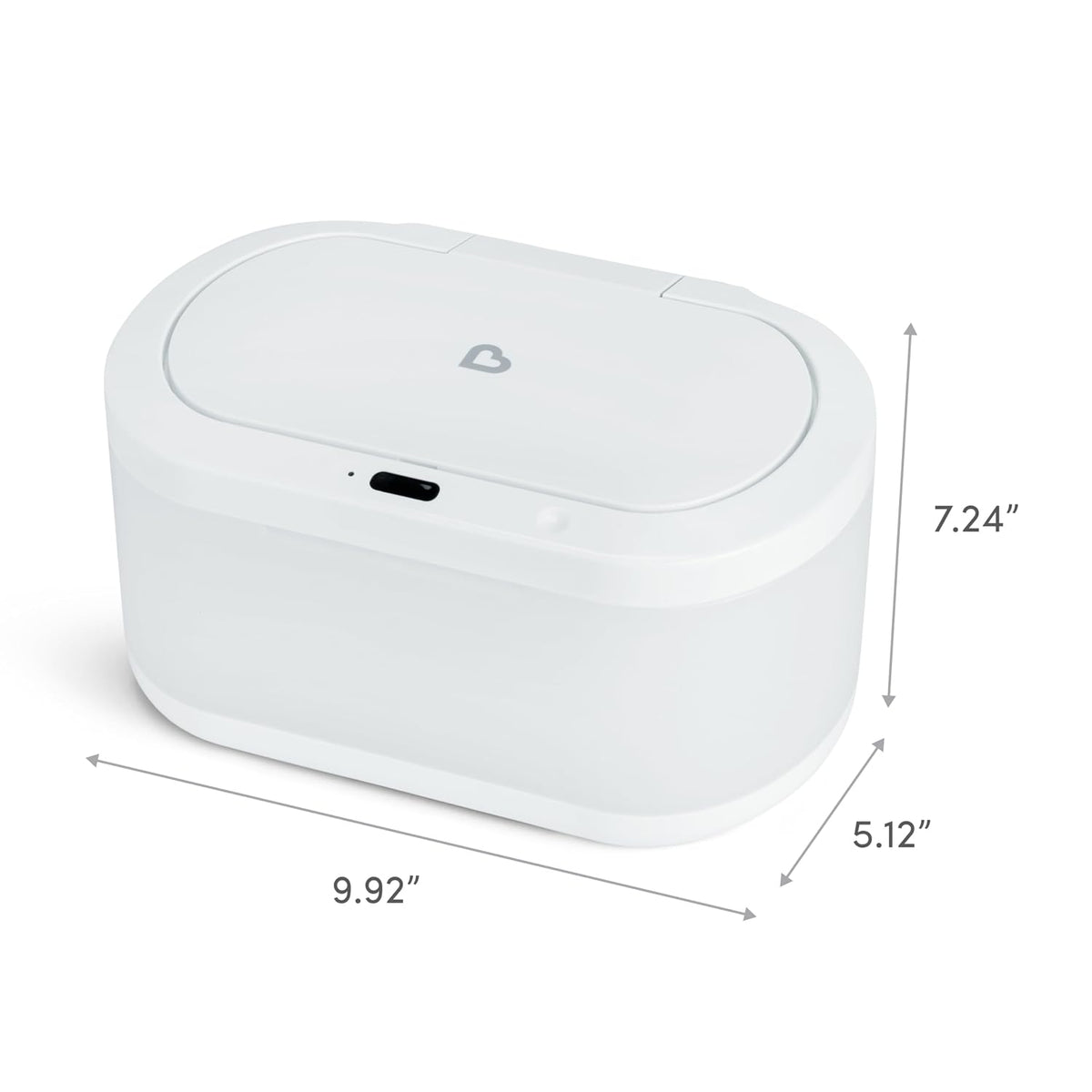 Touch Free Baby Wipe Warmer with Nightlight & Motion Sensor, White
