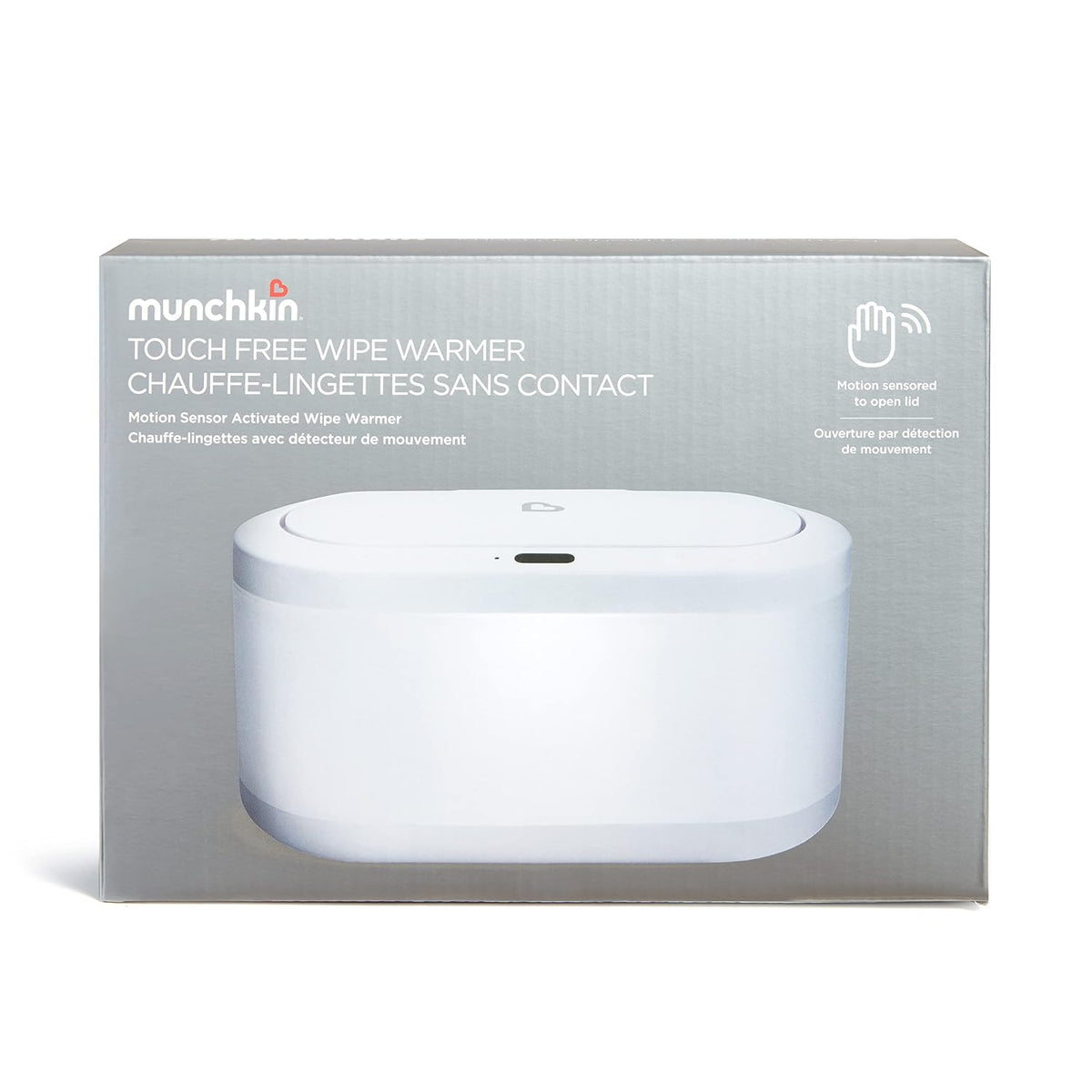Touch Free Baby Wipe Warmer with Nightlight & Motion Sensor, White
