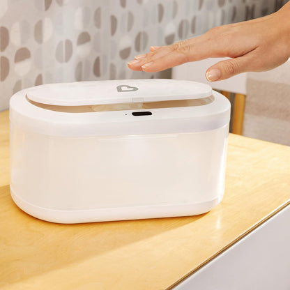 Touch Free Baby Wipe Warmer with Nightlight & Motion Sensor, White