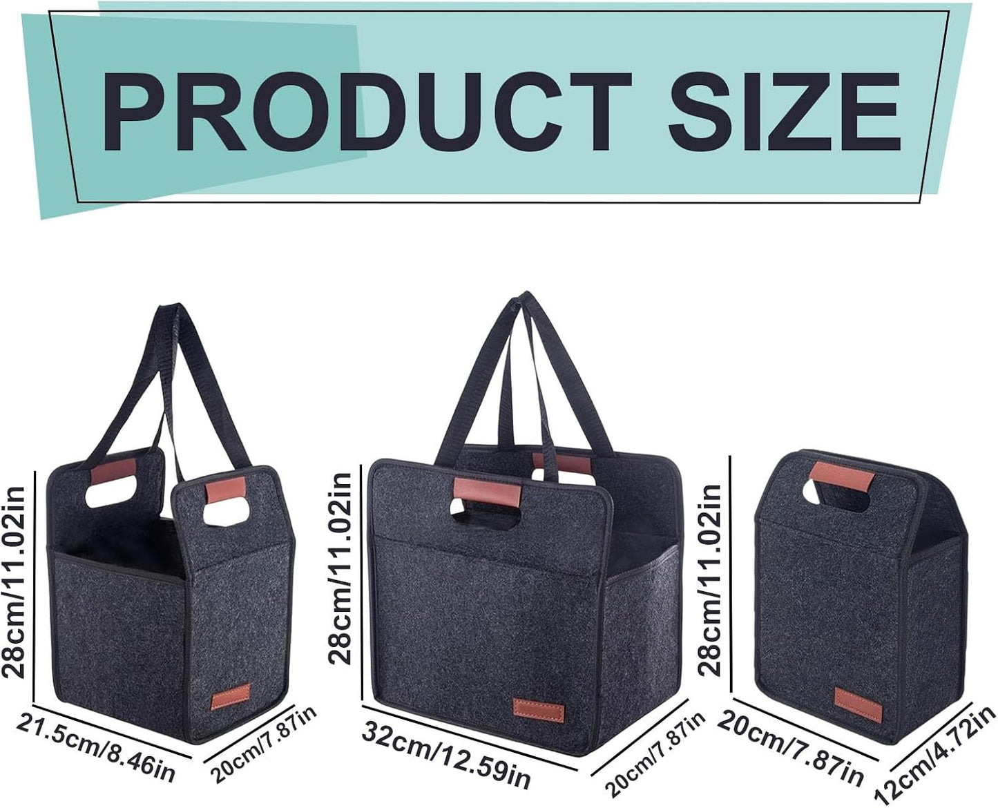 Foldable Drink Carrier Tote Bag with Leak Resistant Compartments, Multi Cup Beverage Organizer with Handle, Insulated Divider for Coffee, Takeout, Car Travel, Picnic, Grocery Transport (2 Cups)