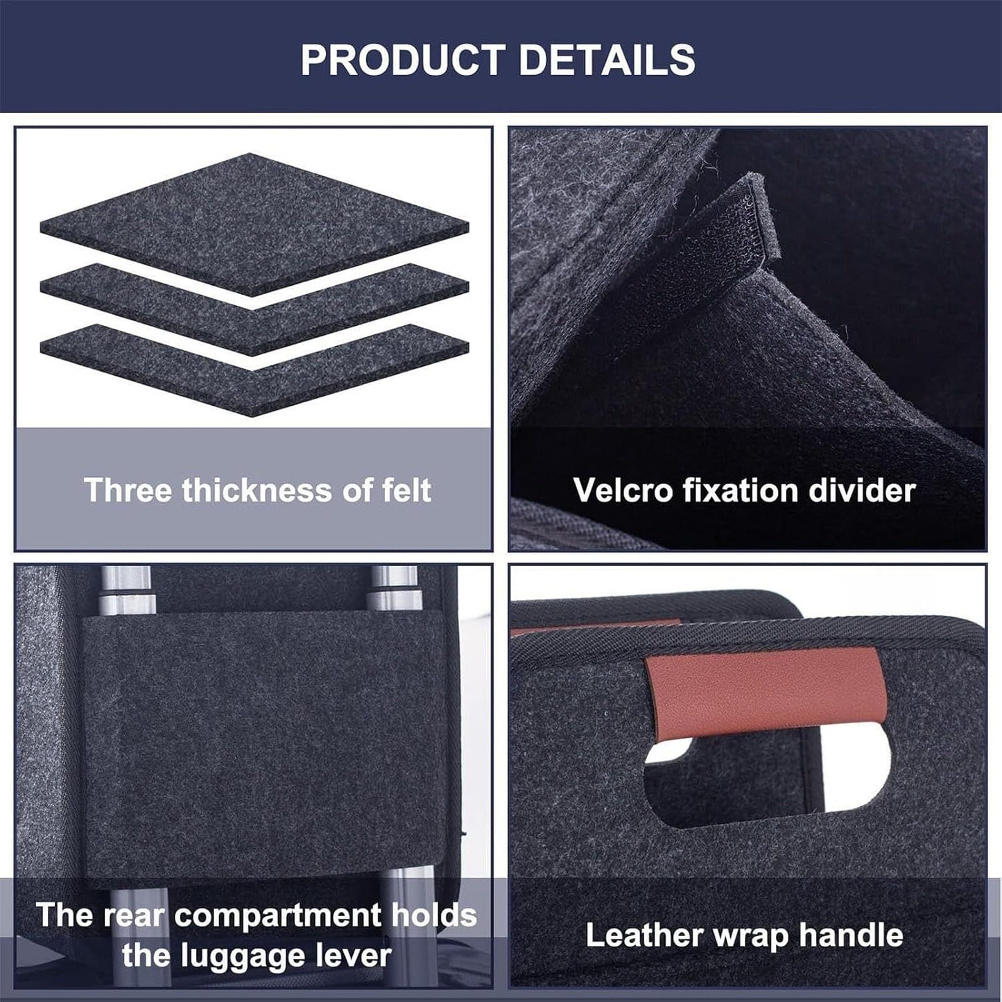 Foldable Drink Carrier Tote Bag with Leak Resistant Compartments, Multi Cup Beverage Organizer with Handle, Insulated Divider for Coffee, Takeout, Car Travel, Picnic, Grocery Transport (2 Cups)