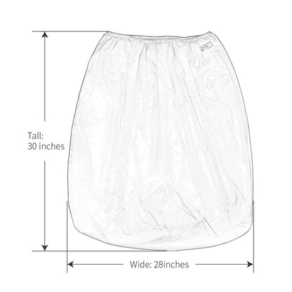 2 Pack Reusable Diaper Pail Liner for Cloth Diaper,Rubbish Bag,Laundry,Fits for 13.3 Gallon Trash Can and Diaper Pails,Kitchen Garbage Cans Black +Gray PL-B2629