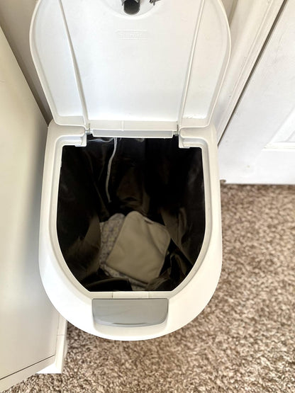 2 Pack Reusable Diaper Pail Liner for Cloth Diaper,Rubbish Bag,Laundry,Fits for 13.3 Gallon Trash Can and Diaper Pails,Kitchen Garbage Cans Black +Gray PL-B2629
