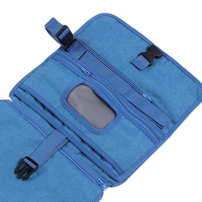 Portable Newborn Diaper Changing Mat Water Proof Baby Changer Pad for Travel, Oxford Cloth, 34.1 X 21.3 Wet Wipe Holder, Outdoor Outings (Grey)