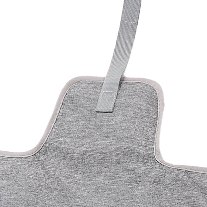 Portable Newborn Diaper Changing Mat Water Proof Baby Changer Pad for Travel, Oxford Cloth, 34.1 X 21.3 Wet Wipe Holder, Outdoor Outings (Grey)