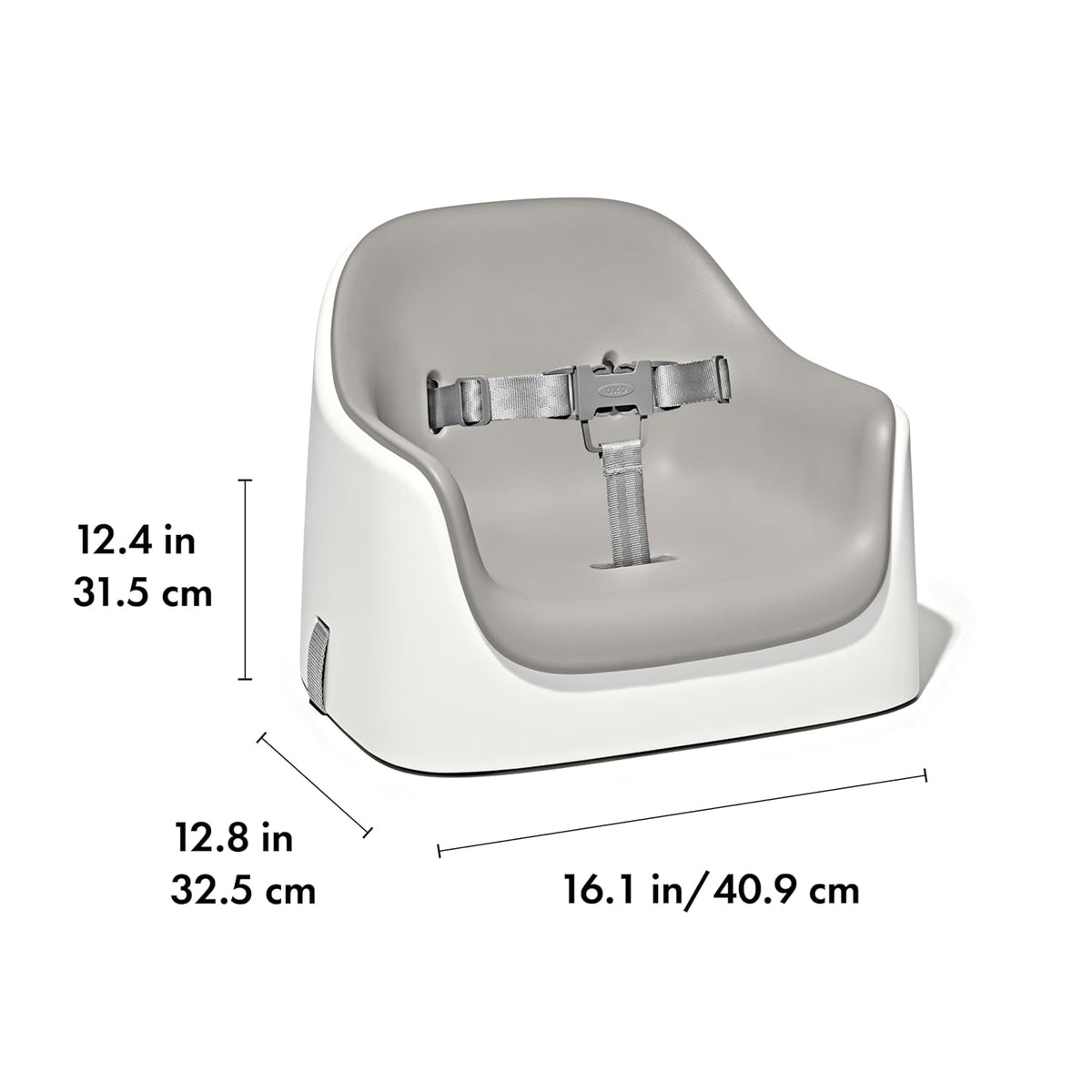 Nest Toddler Booster Seat for Kitchen with Removable Cushion, Gray