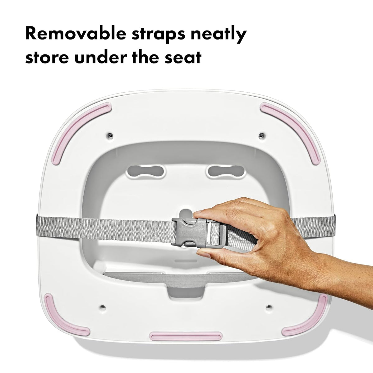 Nest Toddler Booster Seat for Kitchen with Removable Cushion, Gray