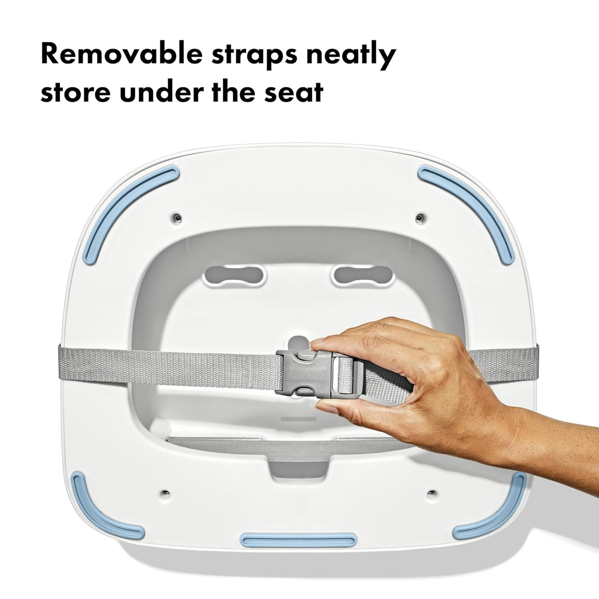 Nest Toddler Booster Seat for Kitchen with Removable Cushion, Gray