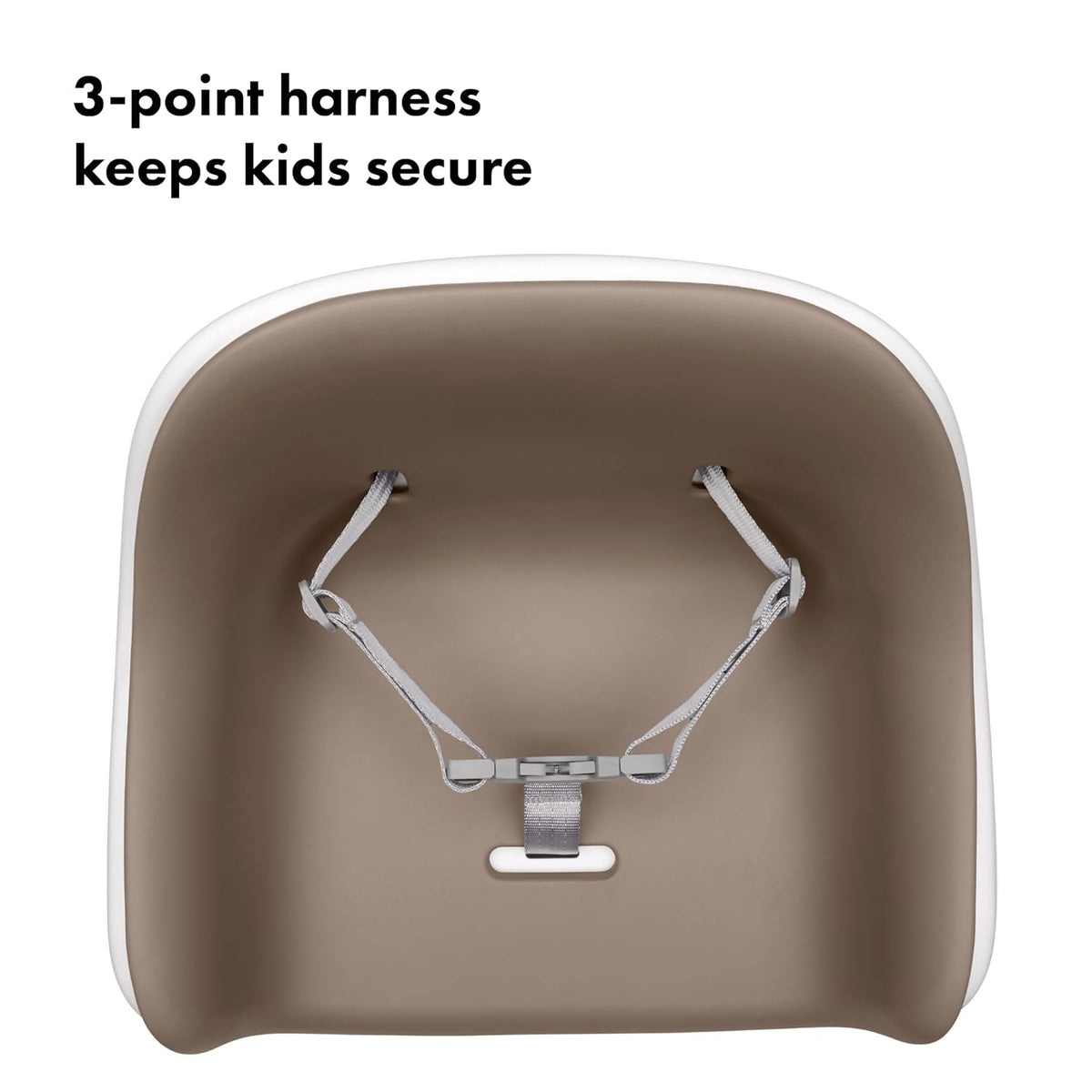 Nest Toddler Booster Seat for Kitchen with Removable Cushion, Gray