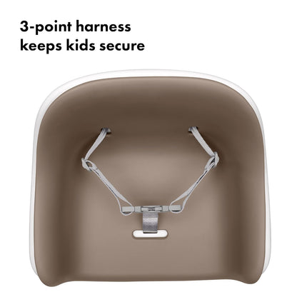 Nest Toddler Booster Seat for Kitchen with Removable Cushion, Gray
