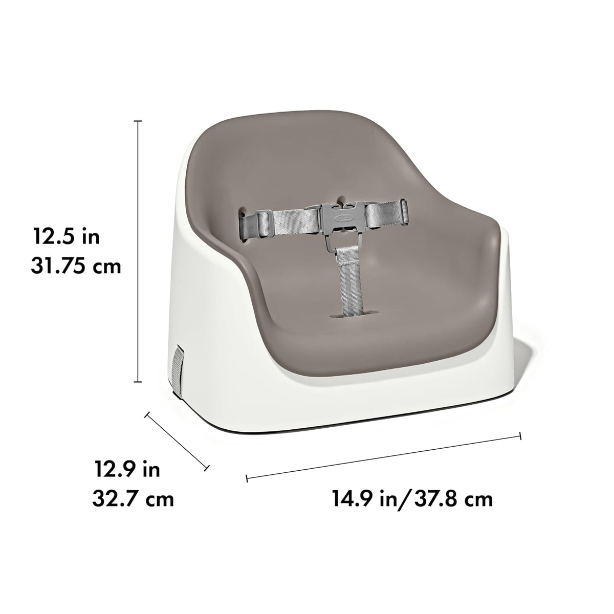 Nest Toddler Booster Seat for Kitchen with Removable Cushion, Gray