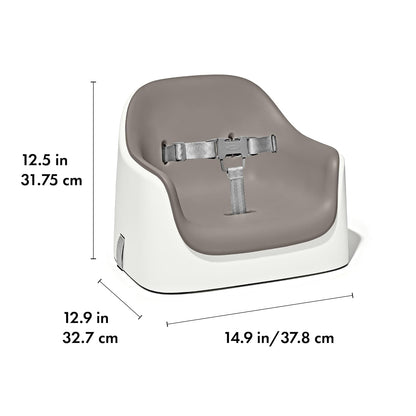 Nest Toddler Booster Seat for Kitchen with Removable Cushion, Gray