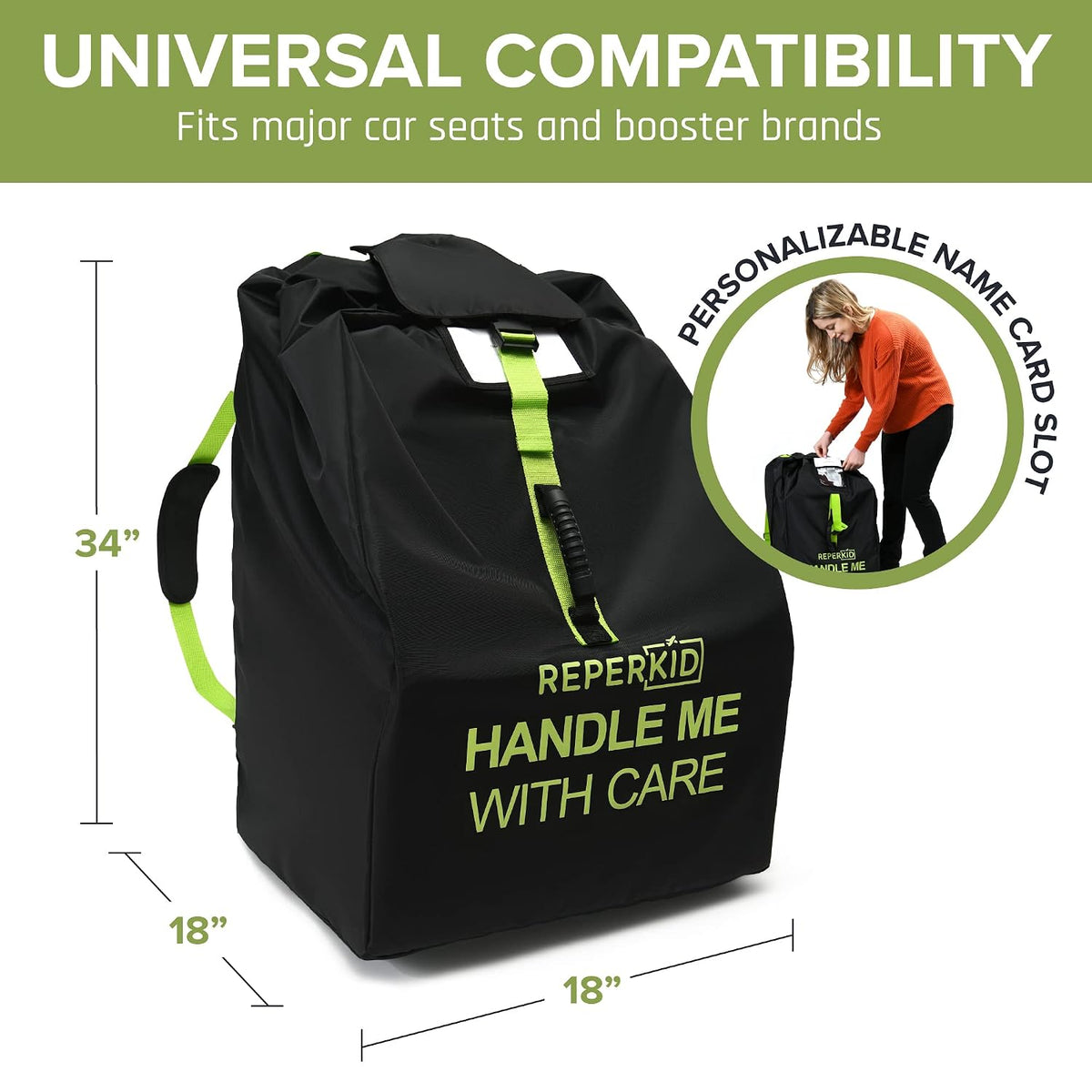 Car Seat Travel Bag with Stroller Bag for Air Travel Airplane Backpack Gate Check Bag Cover for Flight Check In