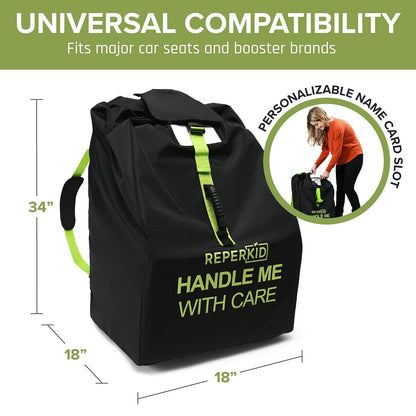 Car Seat Travel Bag with Stroller Bag for Air Travel Airplane Backpack Gate Check Bag Cover for Flight Check In