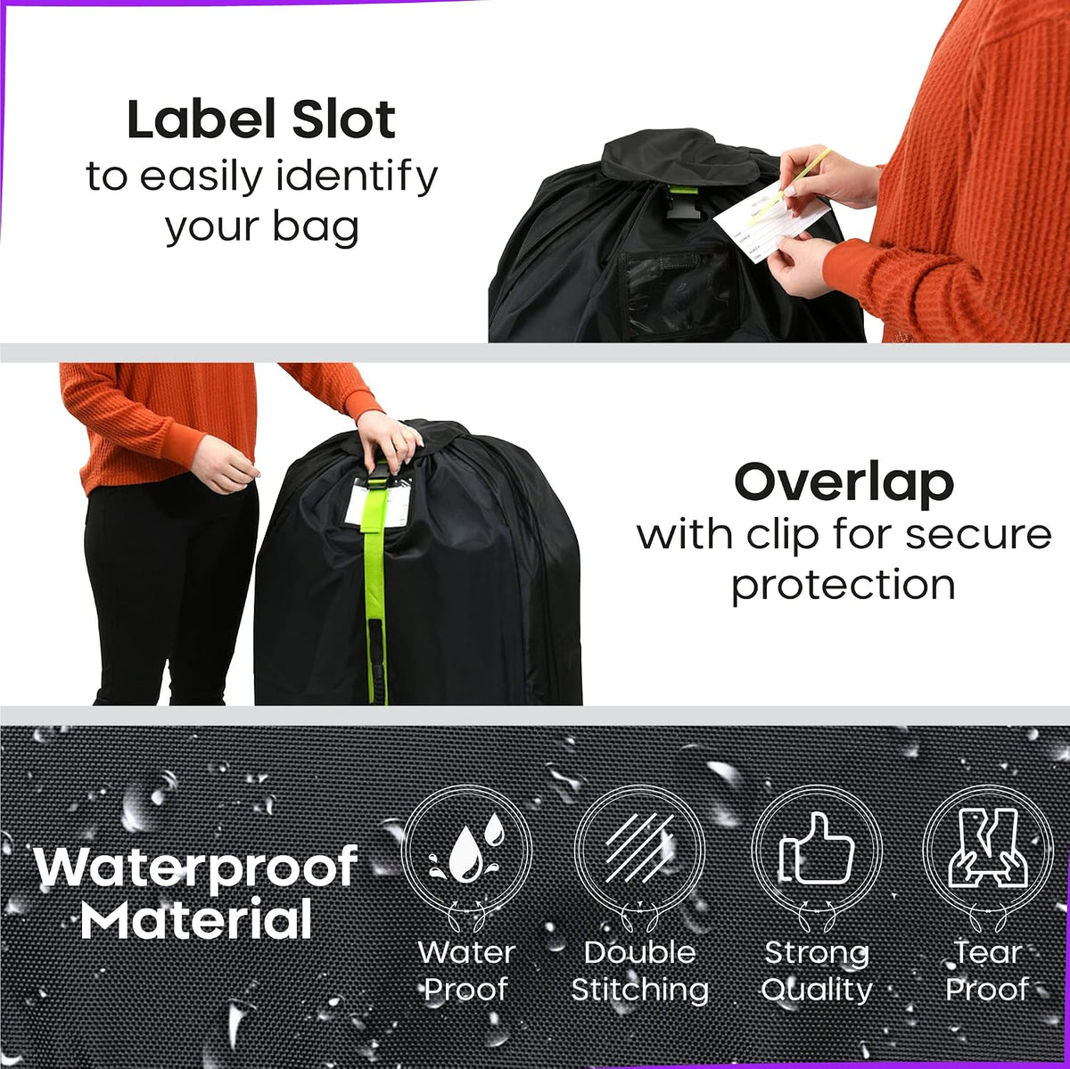 Car Seat Travel Bag with Stroller Bag for Air Travel Airplane Backpack Gate Check Bag Cover for Flight Check In