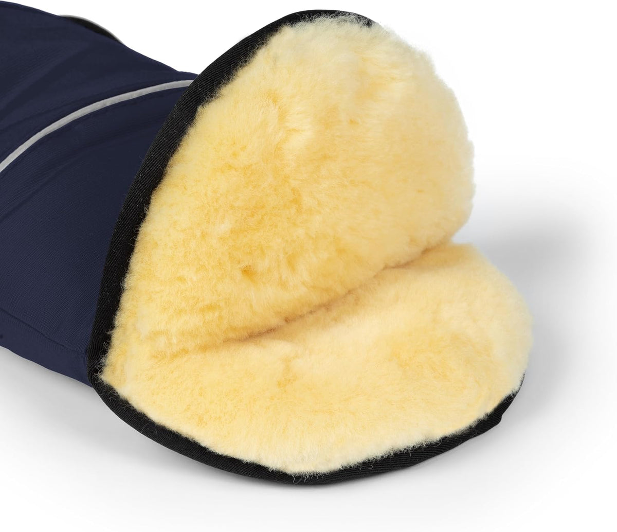 Baby Sheepskin Hand Warmer - GLOVY Luxe Gloves are The Ideal Baby Carriage muff Made of Medical Fur, Warm Universal and Water-Repellent Hand muff