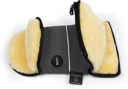 Baby Sheepskin Hand Warmer - GLOVY Luxe Gloves are The Ideal Baby Carriage muff Made of Medical Fur, Warm Universal and Water-Repellent Hand muff