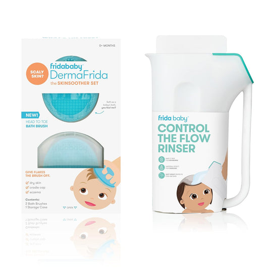 Control The Flow Rinser + DermaFrida The SkinSoother Silicone Brush | Bath Time Essentials