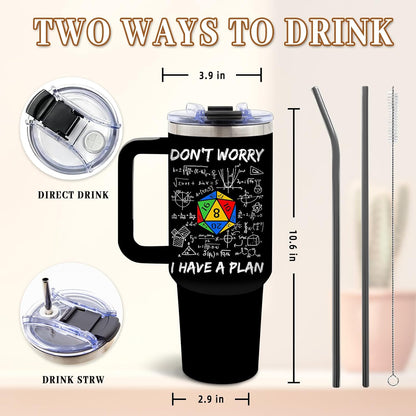 Funny Skull Tumbler 40oz, Insulated Funny Witchy Gifts for Women | Audacity Cup, Skeleton Unicorn Tumbler Leakproof, Gothic Skeleton Water Bottle, Aesthetic Gifts for Tarot Lovers, 1 Pack