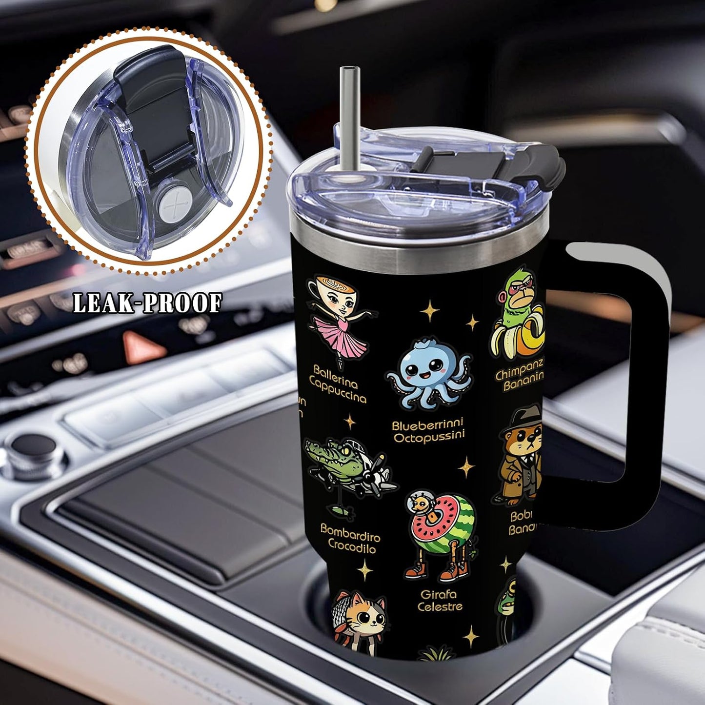 Funny Skull Tumbler 40oz, Insulated Funny Witchy Gifts for Women | Audacity Cup, Skeleton Unicorn Tumbler Leakproof, Gothic Skeleton Water Bottle, Aesthetic Gifts for Tarot Lovers, 1 Pack