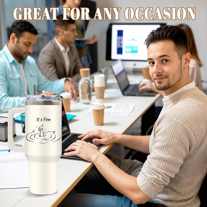 Funny Skull Tumbler 40oz, Insulated Funny Witchy Gifts for Women | Audacity Cup, Skeleton Unicorn Tumbler Leakproof, Gothic Skeleton Water Bottle, Aesthetic Gifts for Tarot Lovers, 1 Pack