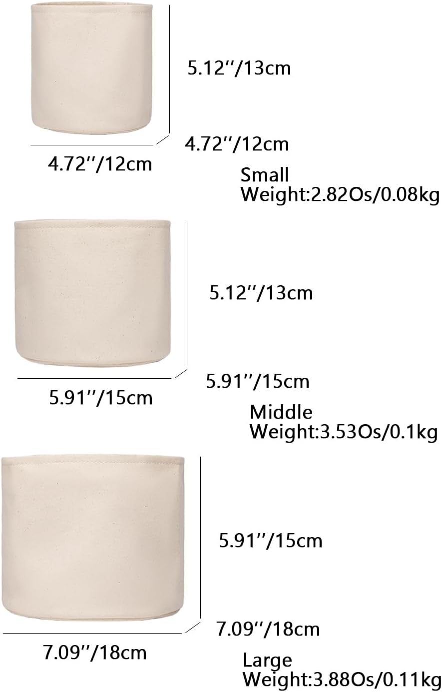 Insert Bag Lined Cosmetic Storage for Tote Organizer Insert Makeup Lightweight and Practical Liner Bag (Beige,Middle)
