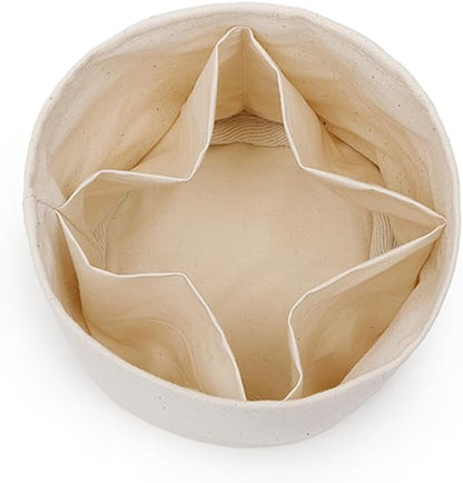 Insert Bag Lined Cosmetic Storage for Tote Organizer Insert Makeup Lightweight and Practical Liner Bag (Beige,Middle)