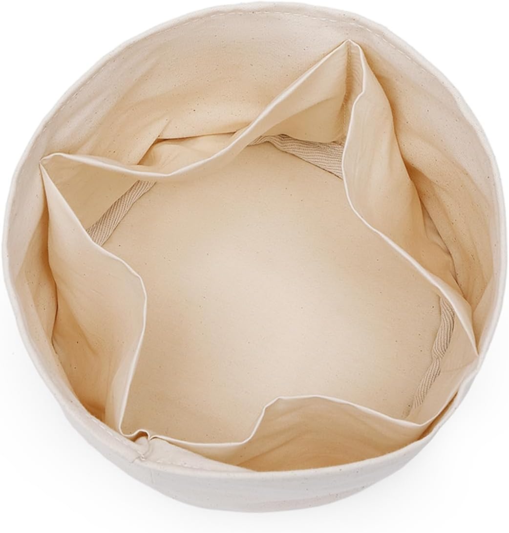 Insert Bag Lined Cosmetic Storage for Tote Organizer Insert Makeup Lightweight and Practical Liner Bag (Beige,Middle)