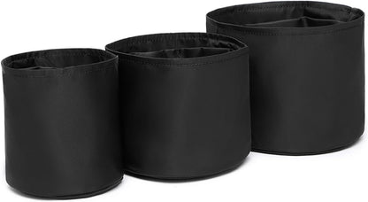 Insert Bag Lined Cosmetic Storage for Tote Organizer Insert Makeup Lightweight and Practical Liner Bag (Beige,Middle)