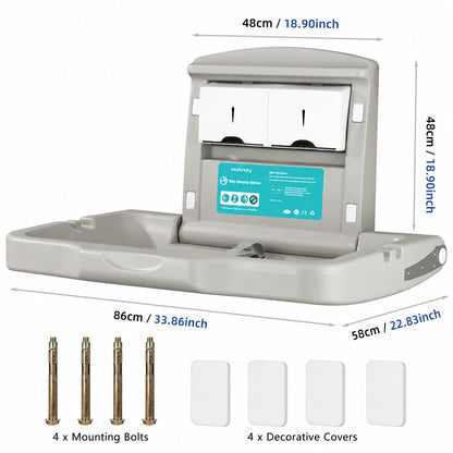 Baby Changing Diaper Station Wall-Mount: Vertical Baby Changing Table