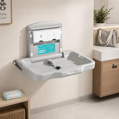 Baby Changing Diaper Station Wall-Mount: Vertical Baby Changing Table