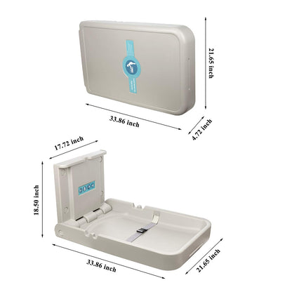 Baby Changing Diaper Station Wall-Mount: Vertical Baby Changing Table