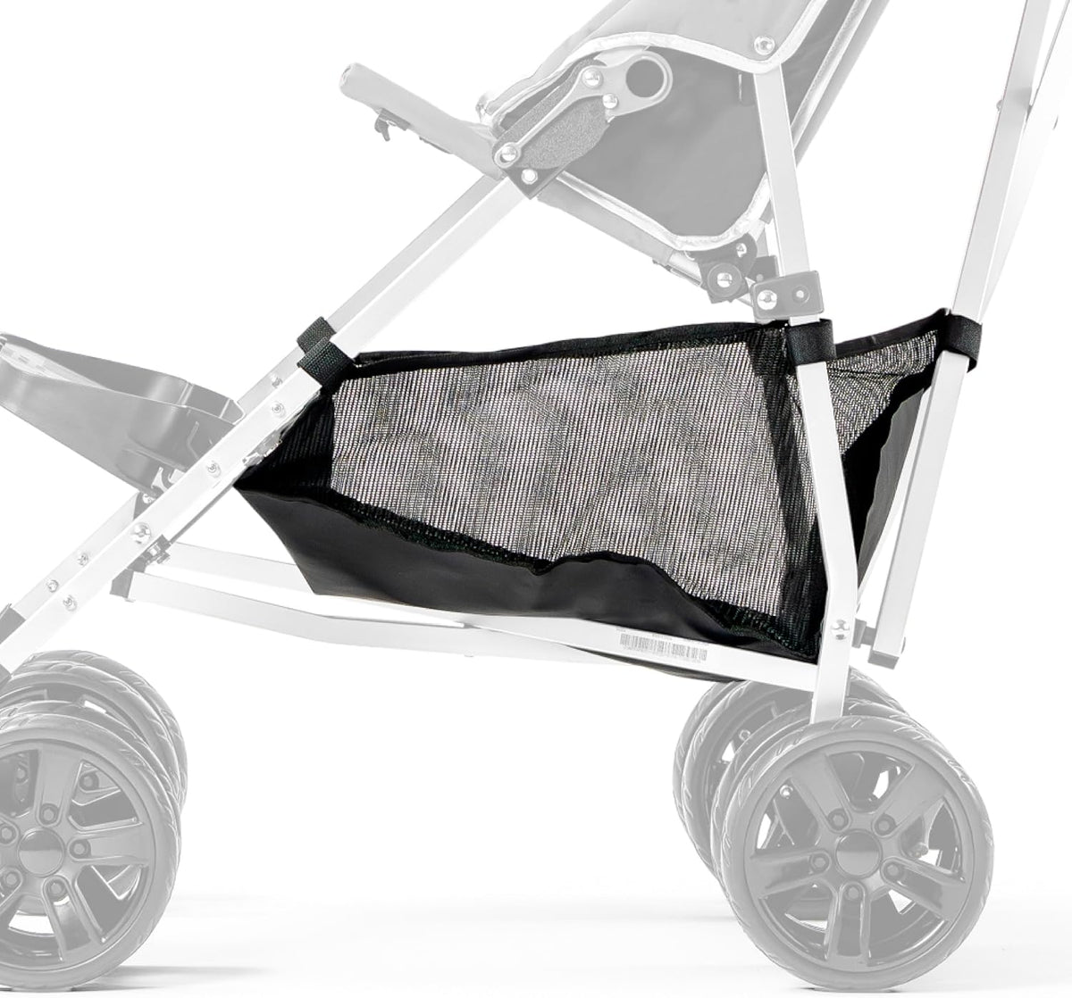 Stroller Shopping Basket Accessories, XL Storage Basket, Black