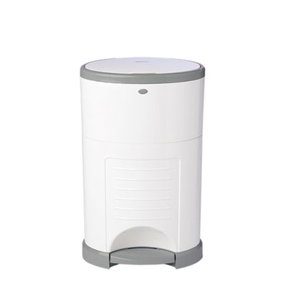 EKO Classic Diaper Pail, White | ONLY Eco-Friendly Diaper Pail Made with 70% Recycled Materials | Hands-Free: Step–Drop–Done | Cost-Effective Refill System