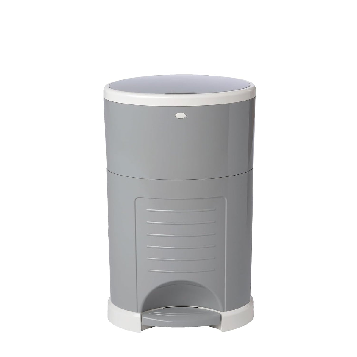 EKO Classic Diaper Pail, White | ONLY Eco-Friendly Diaper Pail Made with 70% Recycled Materials | Hands-Free: Step–Drop–Done | Cost-Effective Refill System