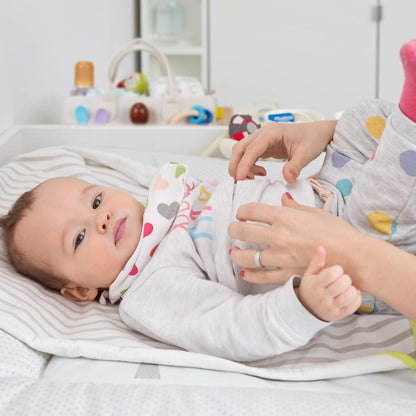 Baby Diaper Caddy, 11 Compartments, Removable Dividers, Portable Felt Bag, H x W x D: 34 x 33 x 23 cm, Beige, 100%