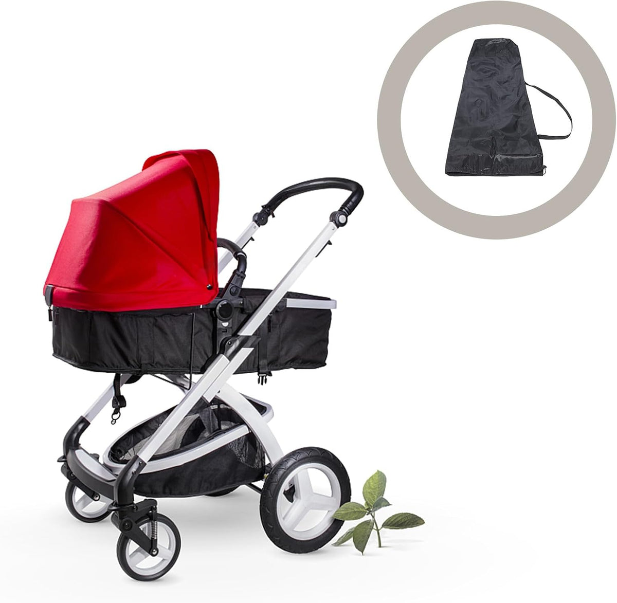 Travel Stroller Bag for Baby Strollers, Water Resistant Oxford Cloth Black