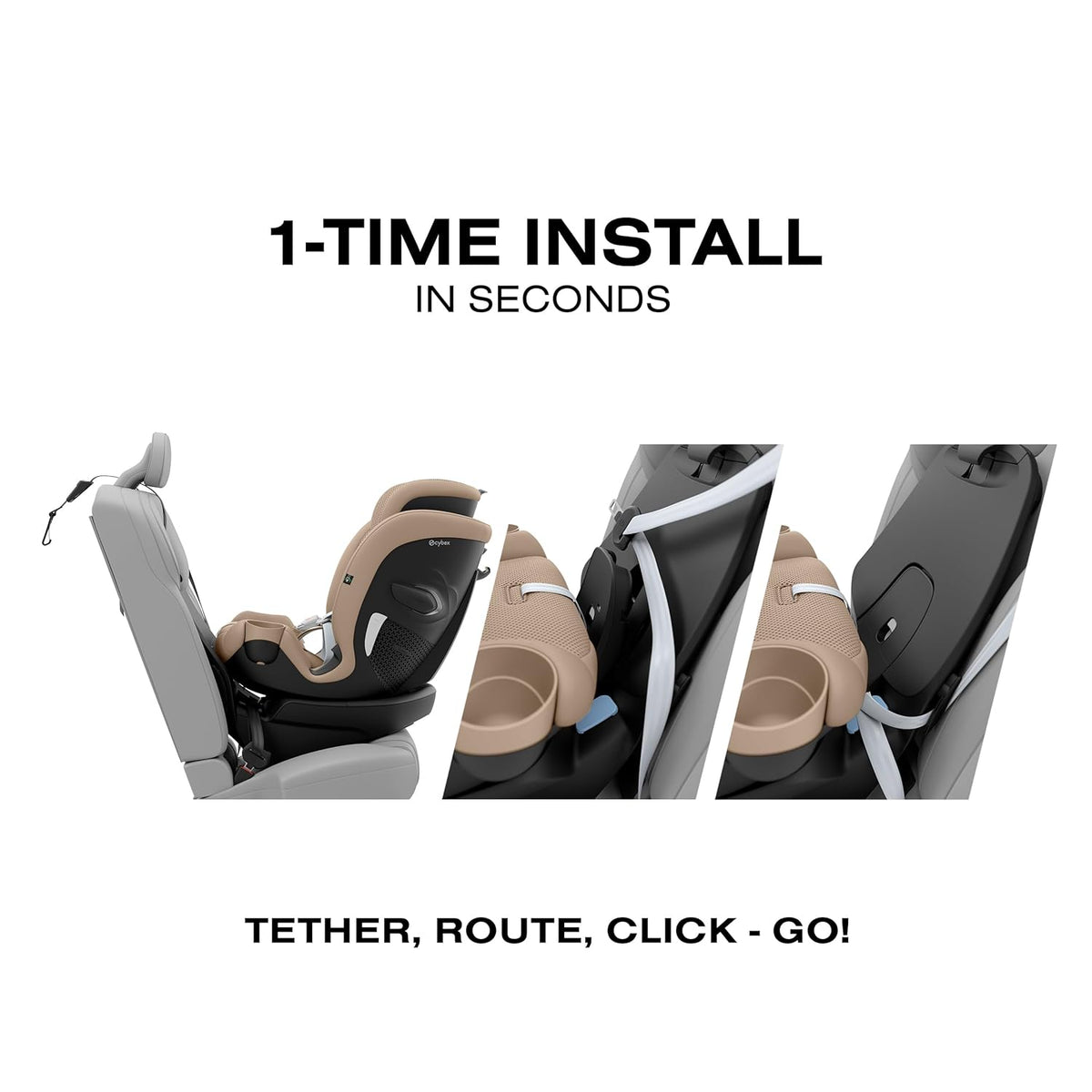 Callisto G 360 Rotating All-in-One Convertible Car Seat - Almond Beige